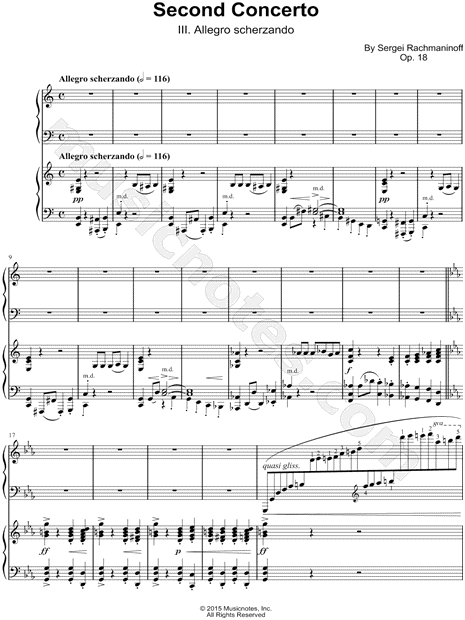 Piano Concerto No. 2 in C Minor, Op. 18: III. Allegro scherzando