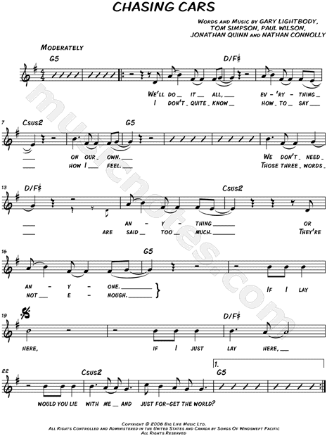 Chasing Cars
