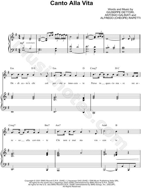 Canto Alla Vita