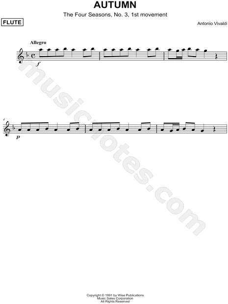 The Four Seasons: Autumn - First Movement (Allegro) [Main Theme]