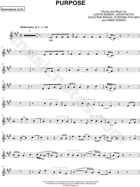Purpose - Eb Instrument