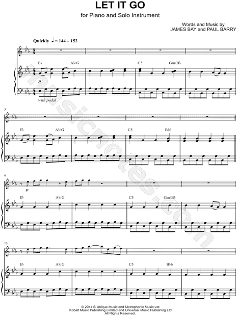 Let It Go - Piano Accompaniment