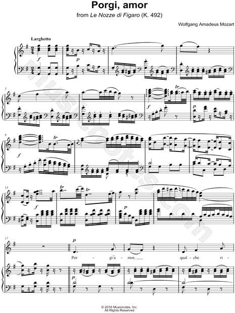 Le nozze di Figaro, K. 492: Act II - "Porgi, amor"