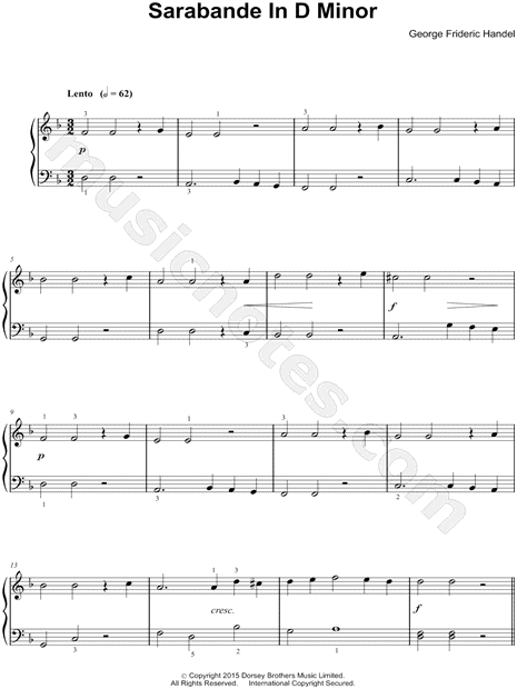 Sarabande in D Minor