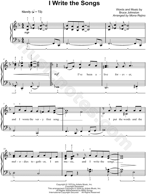 I Write the Songs