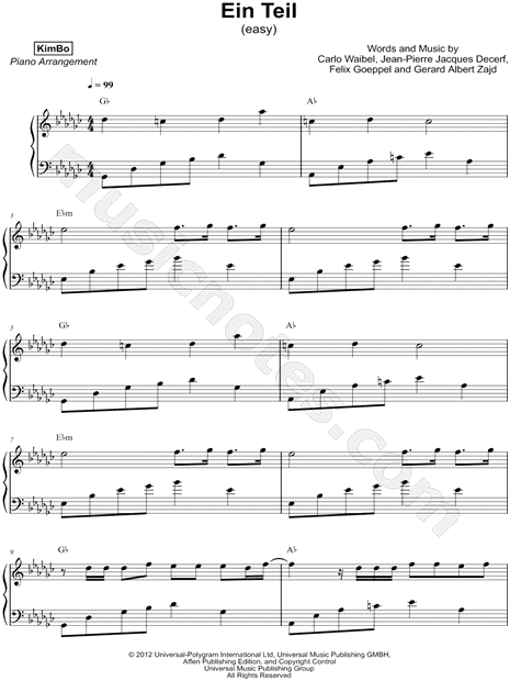 Ein Teil [easy version]