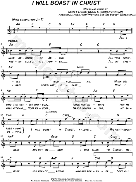 I Will Boast in Christ