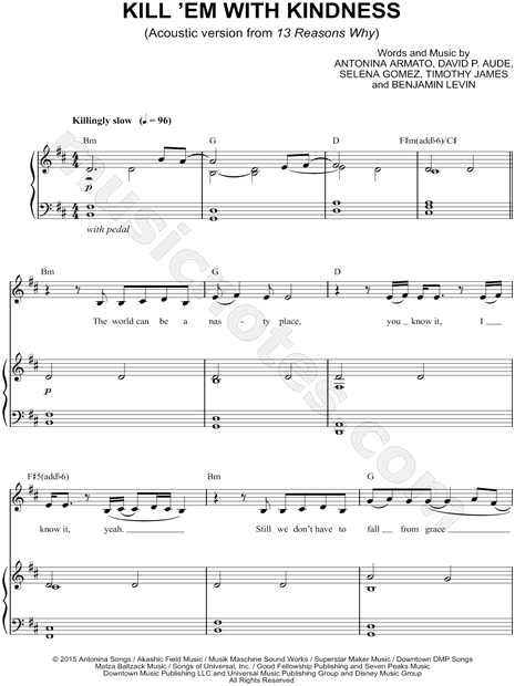 Kill 'Em with Kindness [Acoustic Version]