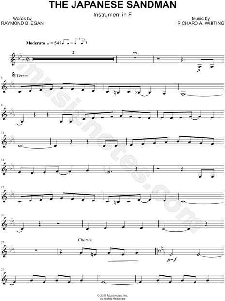 The Japanese Sandman - F Instrument