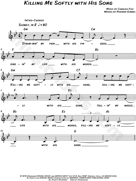 Killing Me Softly With His Song