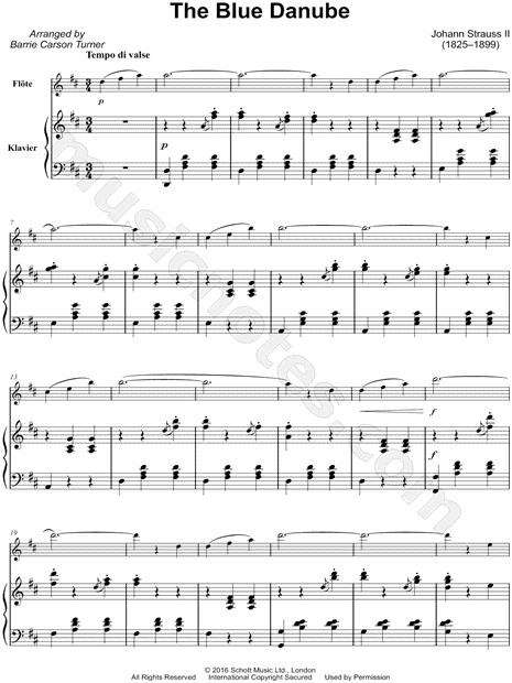 The Blue Danube, Op. 314: Waltz No. 1 [Main Theme]