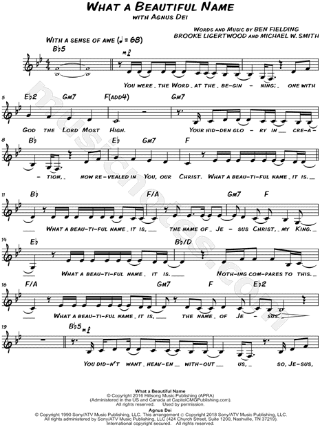 What a Beautiful Name / Agnus Dei