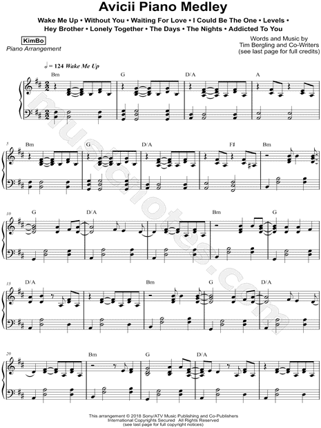 Avicii Piano Medley