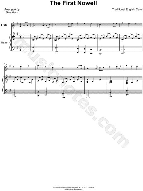 The First Noel - Flute & Piano