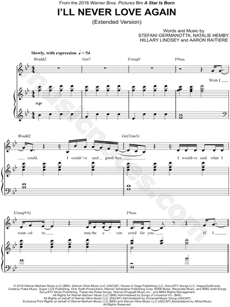 I'll Never Love Again (Extended Version)