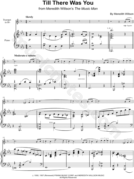 Till There Was You - Trumpet & Piano