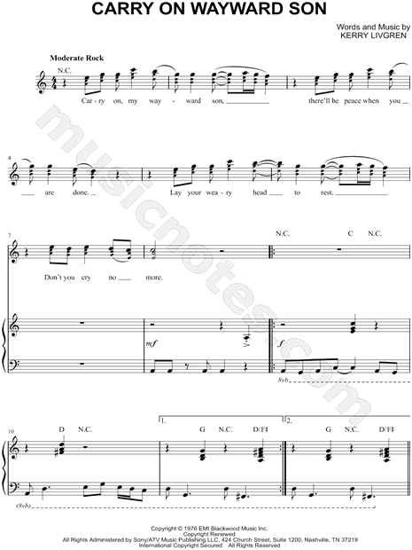 Carry On Wayward Son