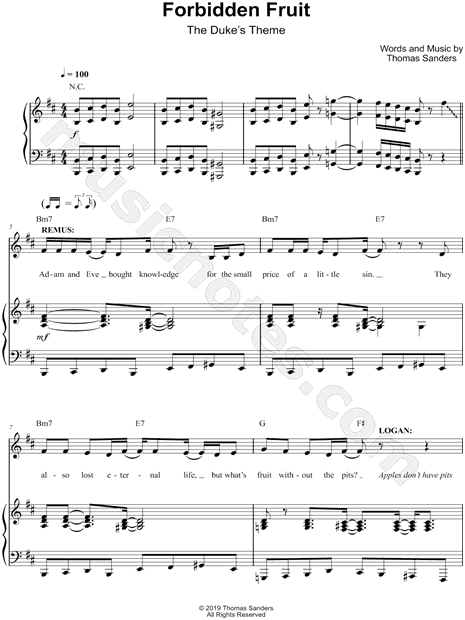 Forbidden Fruit (The Duke's Theme)
