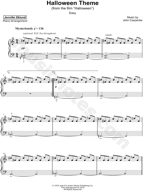 Halloween (Main Theme) [easy]