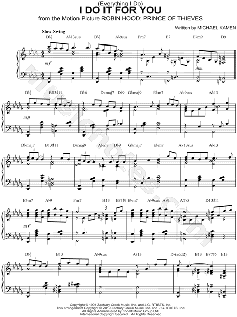 (Everything I Do) I Do It for You [jazz version]