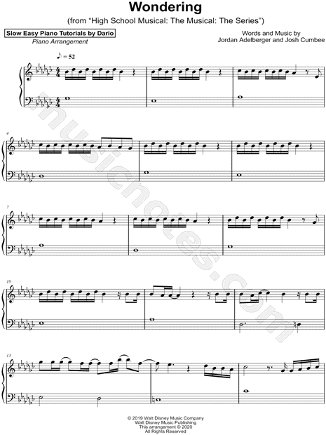 Wondering [Slow Easy Piano Tutorial]