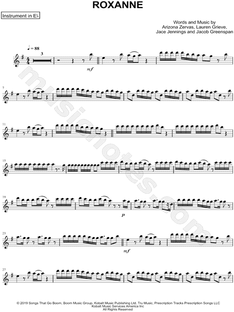 ROXANNE - Eb Instrument