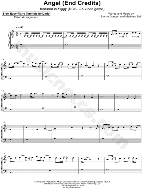 Angel (End Credits) [Slow Easy Piano Tutorial]