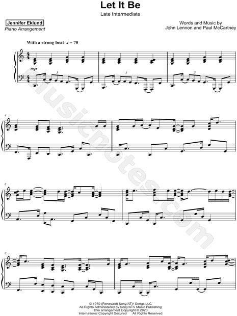 Let It Be [late intermediate]