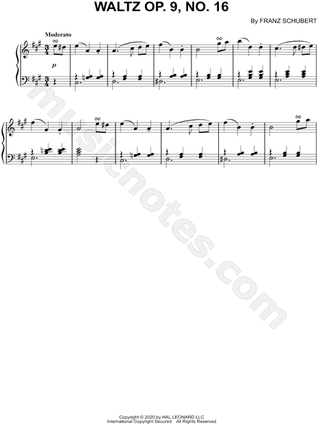36 Original Dances, Op. 9, Dance No. 16