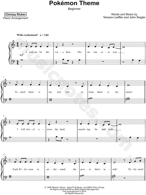 Pokémon Theme [beginner]