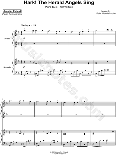 Hark! The Herald Angels Sing [intermediate]