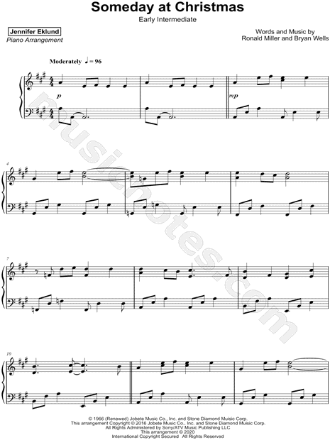 Someday at Christmas [early intermediate]