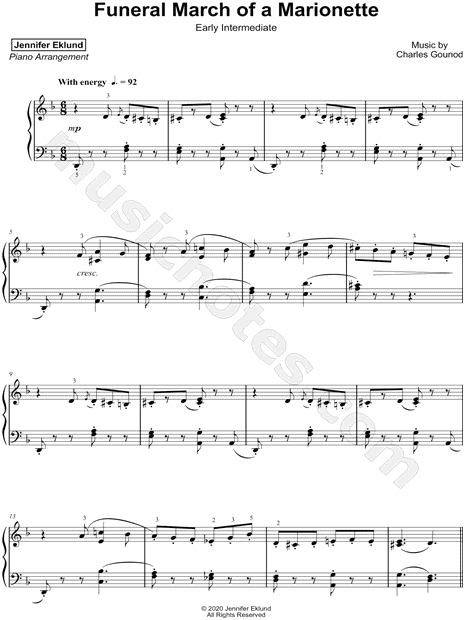 Funeral March of a Marionette [early intermediate]