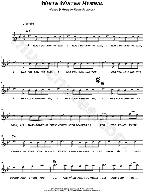 White Winter Hymnal