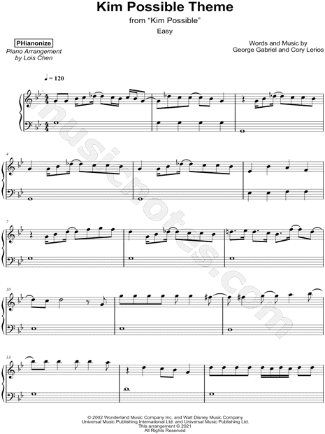 Kim Possible Theme [easy]