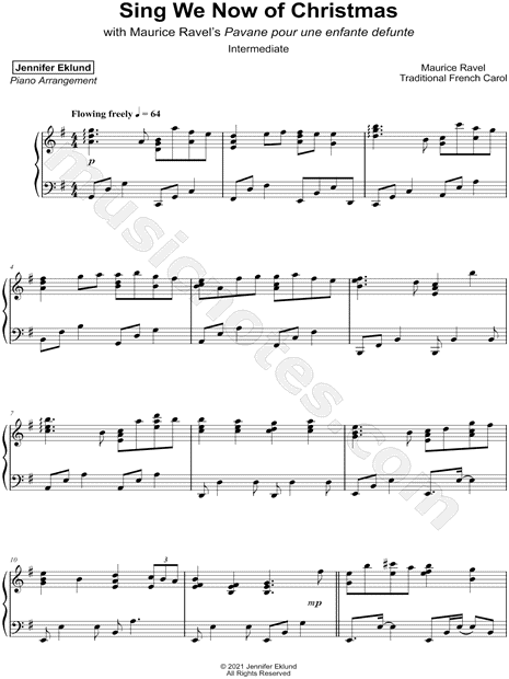 Sing We Now of Christmas [intermediate]