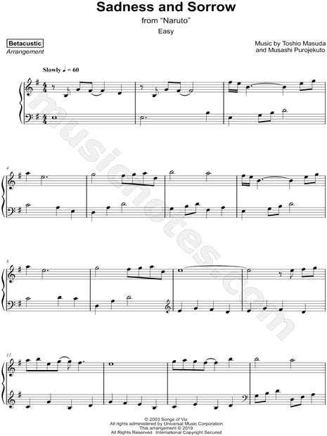 Sadness and Sorrow [easy]