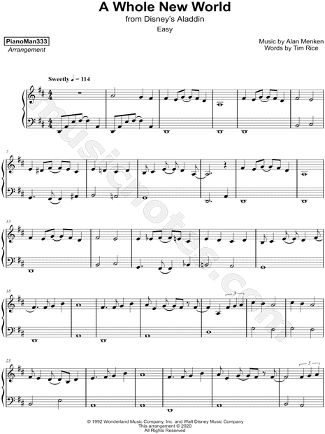 A Whole New World [easy]