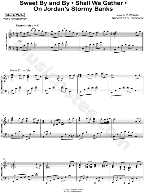 Sweet By and By / Shall We Gather / On Jordan's Stormy Banks