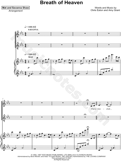 Breath of Heaven [vocal duet]