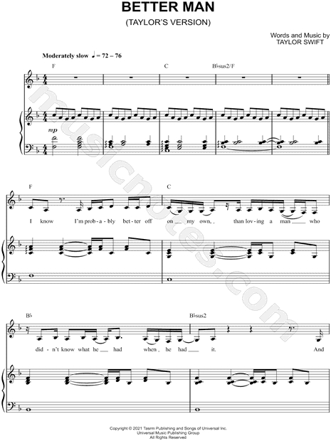 Better Man (Taylor's Version)