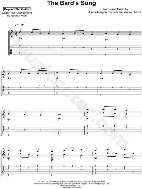 The Bard's Song (In The Forest)