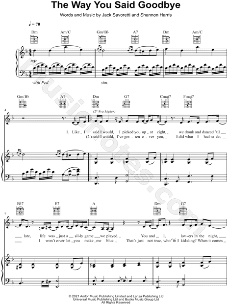 The Way You Said Goodbye