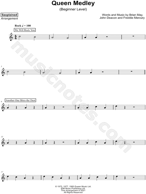 Queen Medley [beginner]