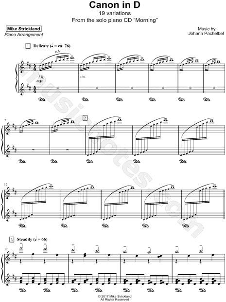 Canon in D - 19 Variations