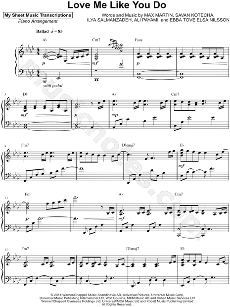 Love Me Like You Do (Henry Smith)