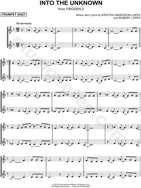 Into the Unknown - Trumpet Duet