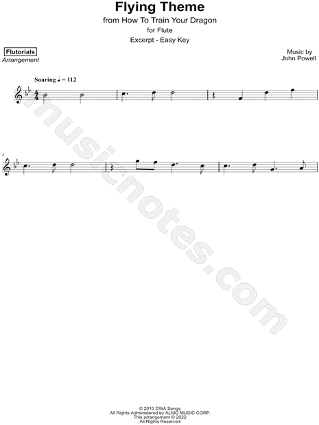 Flying Theme [excerpt - easy]
