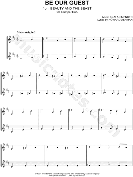 Be Our Guest - Trumpet Duet