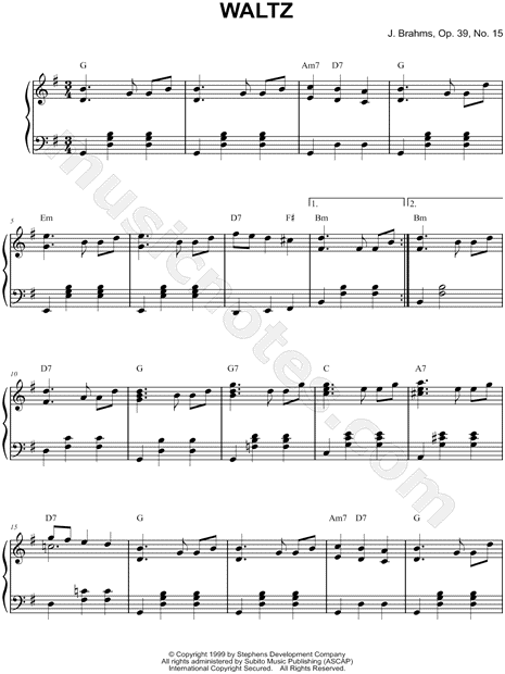 Waltz, Op. 39, No. 15